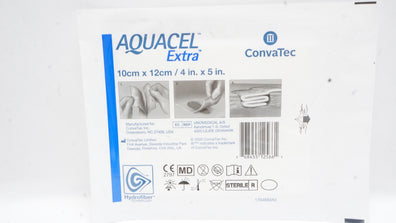 ConvaTec Aquacel Ag Extra Hydrofiber Dressing 4inch x 5inch
